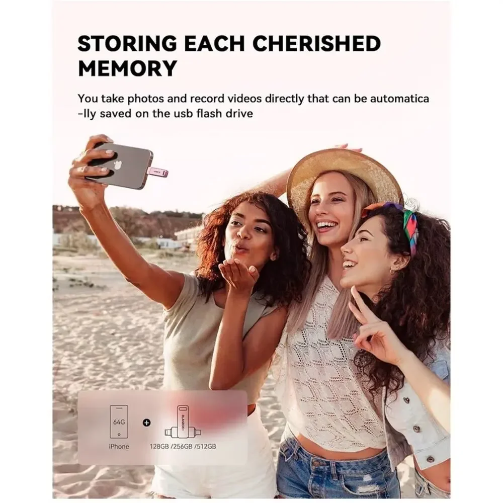 Blanbok+ Pink USB-C and Lightning Adapter (A245)